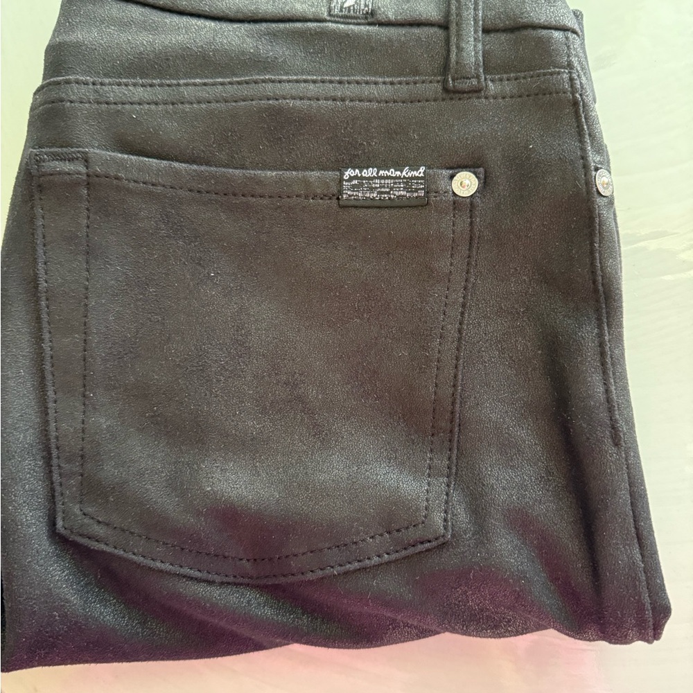 7 For All Mankind Black Skinny Jeans